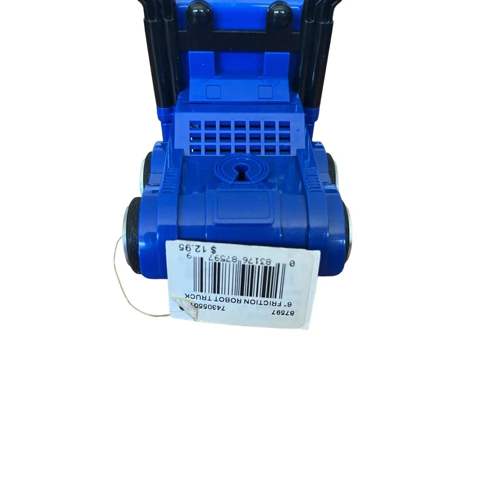 Friction Robot Truck Kids 6 Inch Blue Red Flame Good Optimus Prime Style Toy New